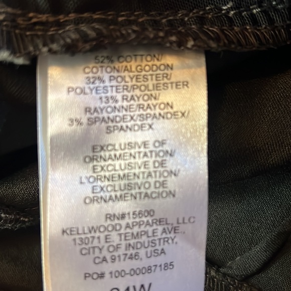 Wit & Wisdom Brown Espresso Straight leg Pant - Picture 10 of 12